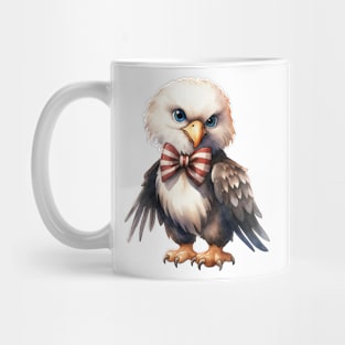 Bald Eagle Wearing Bow Mug